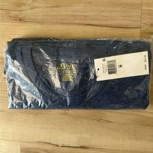 Polo Ralph Lauren Classic Fit Long Sleeve Medium Blue HTR with White Logo